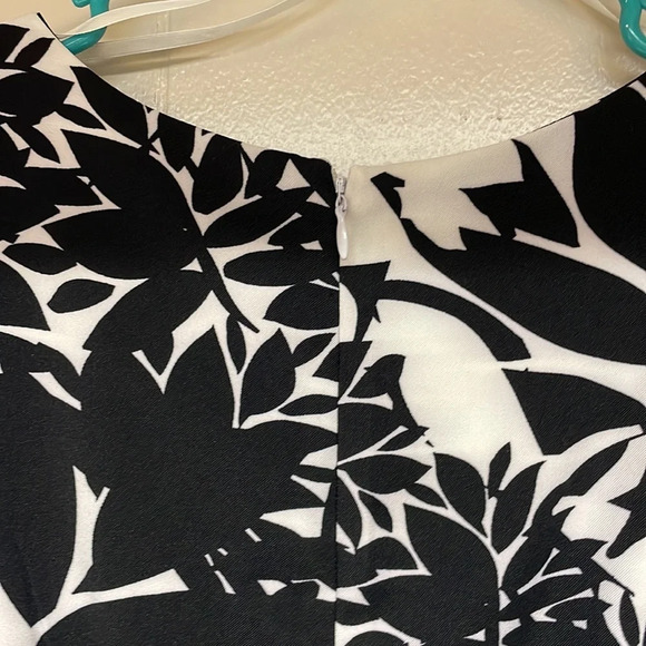NWT Emma & Michele Floral Black and White Dress Sz 8 - Picture 8 of 8